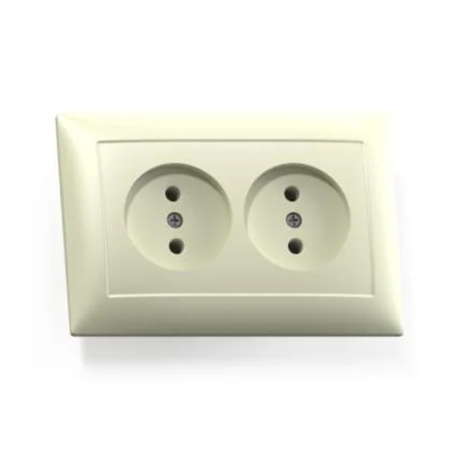 Розетка 2-м СП Селена РС16-371 16А IP20 сл. кость Кунцево 8147